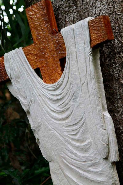 Cloak on Crucific by Trevor Irvine